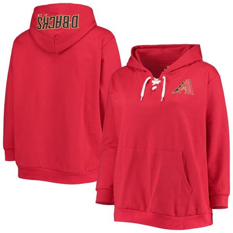 Red hoodie hot sale plus size