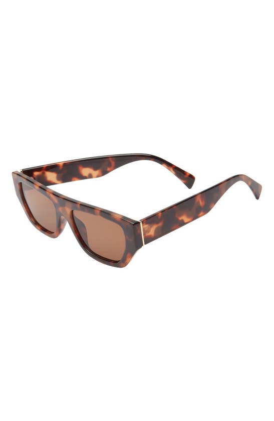 Shop Bp. Bold Flat Top Sunglasses In Tortoise