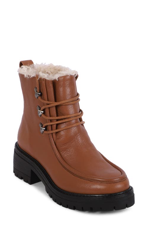 GENTLE SOULS BY KENNETH COLE Bristol Wallaby Faux Shearling Lined Boot in Luggage at Nordstrom, Size 10