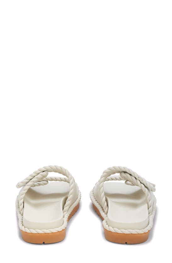 Shop Bottega Veneta Jack Slide Sandal In String