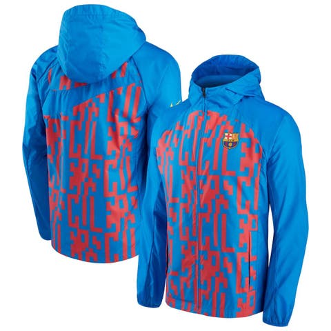 Nike Men's New York Giants Sideline Coaches Blue Full-Zip Bomber