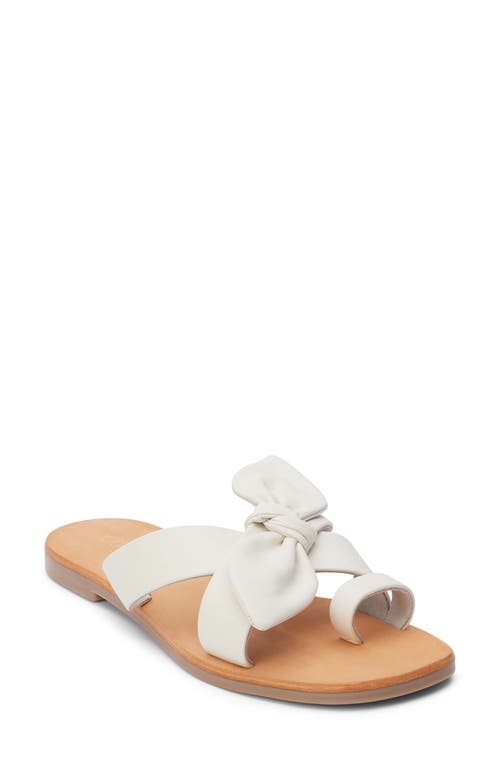 Vaughn Toe Loop Sandal in White