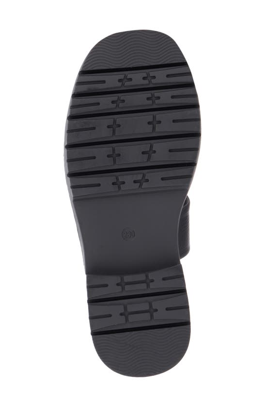 Olivia Miller Tempting Platform Slide Sandal In Black