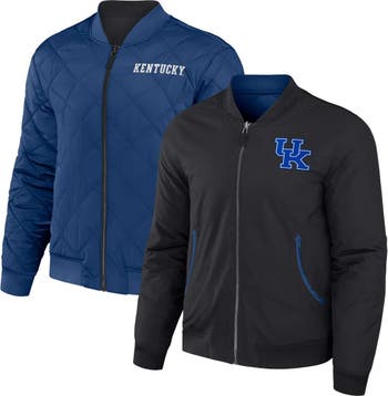 Men's Darius Rucker Collection by Fanatics Black/Royal Kentucky Wildcats  Reversible Full-Zip Bomber Jacket