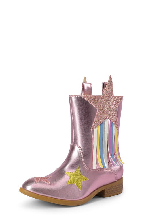 Dream Pairs Kids' Western Boot In Pink