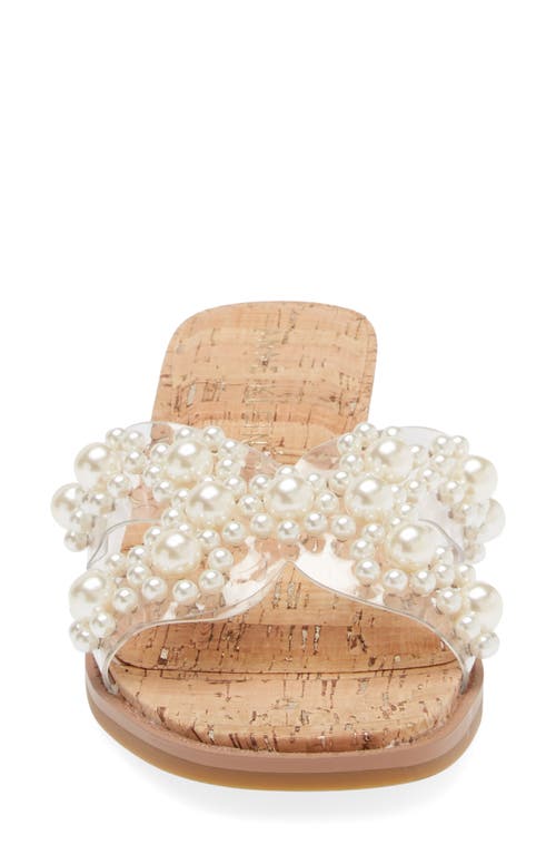 Shop Anne Klein Brianna Wedge Sandal In Pearl/cork Spec