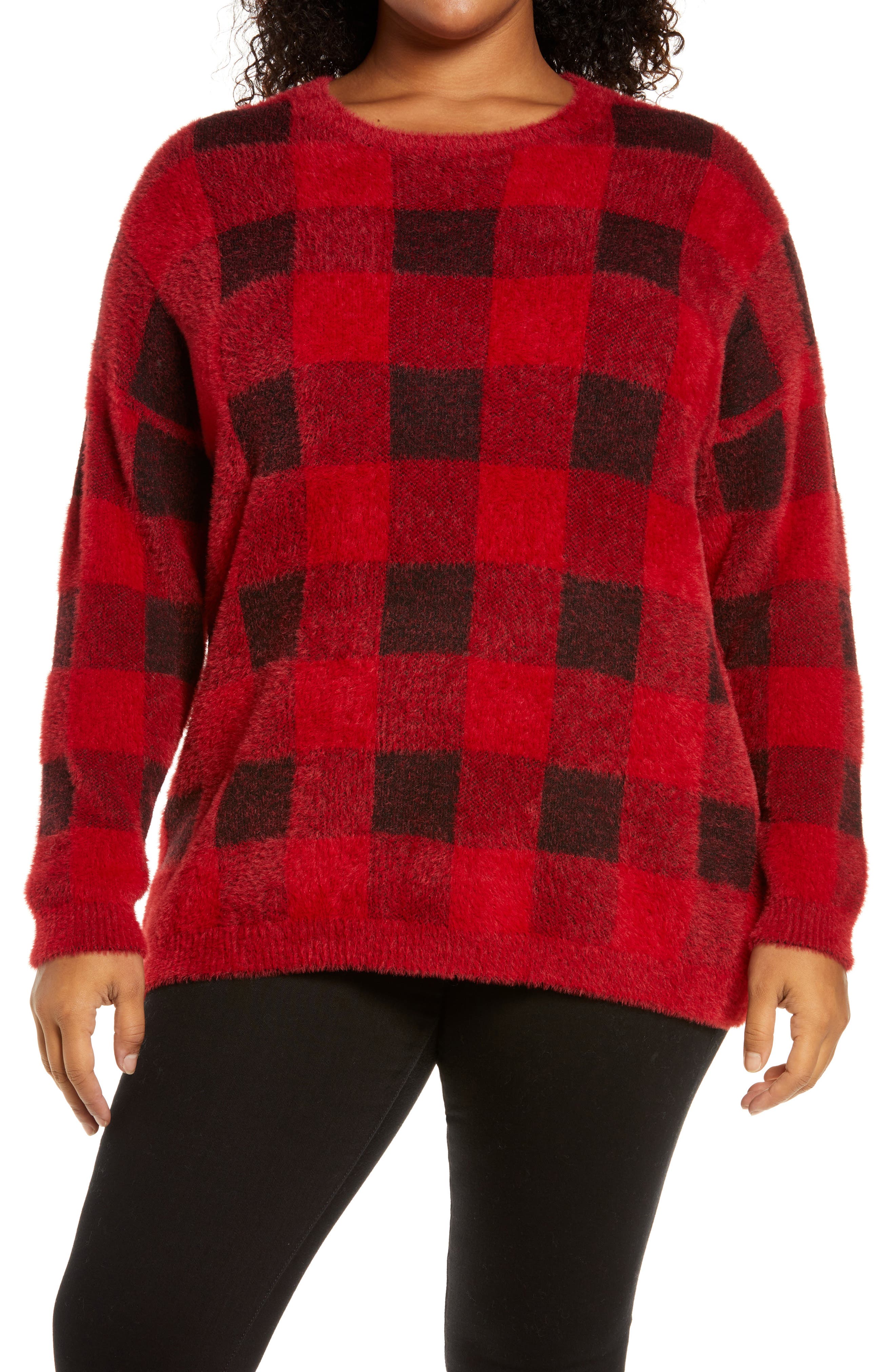 buffalo plaid sweater mens