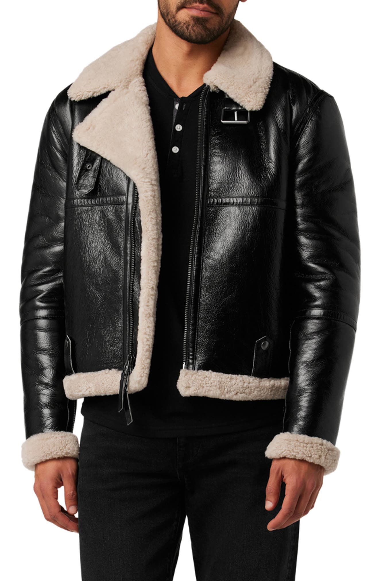 Mens Leather Bomber Jacket | Nordstrom