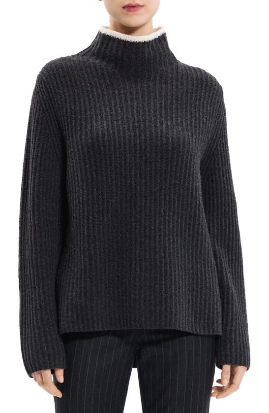 THEORY KARENIA RIB WOOL & CASHMERE SWEATER
