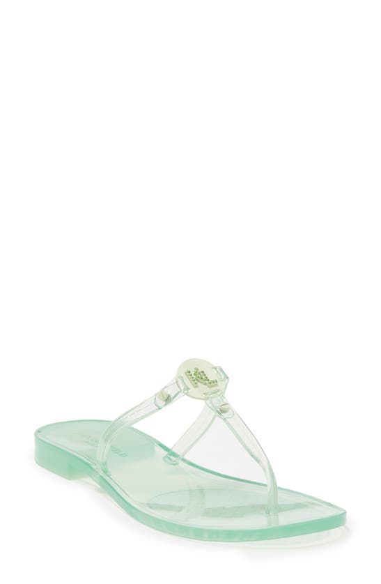Karl Lagerfeld Wylda Clear Sandal In Mint Julep