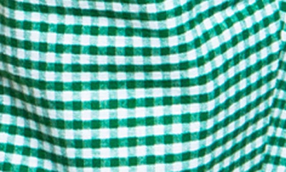 Petite Plume Men's Mini Gingham Flannel Pajamas in Green