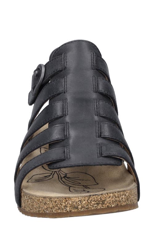 Josef Seibel Tonga Fisherman Sandal In Black