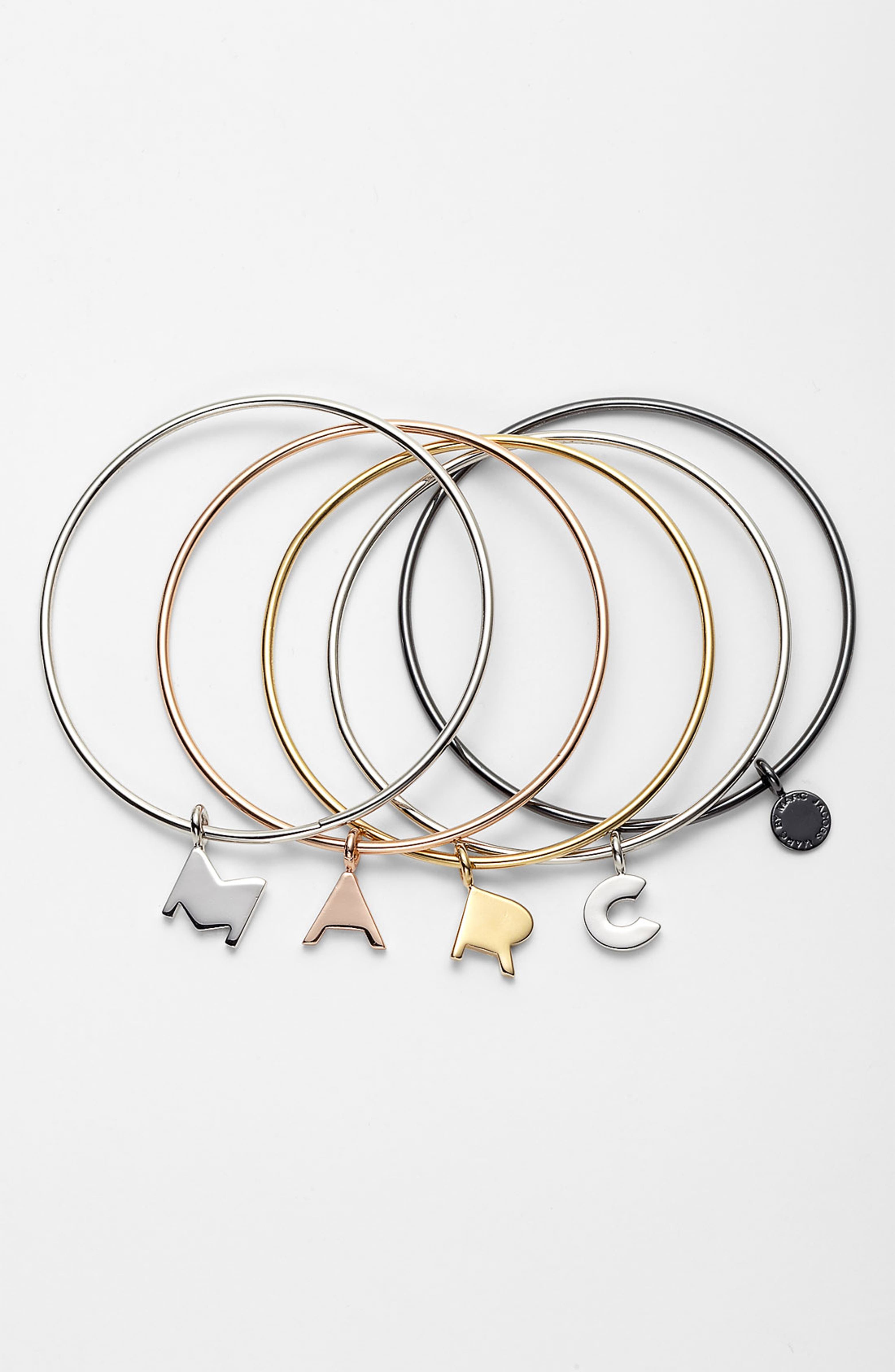 MARC BY MARC JACOBS Charm Bangles (Set of 5) | Nordstrom