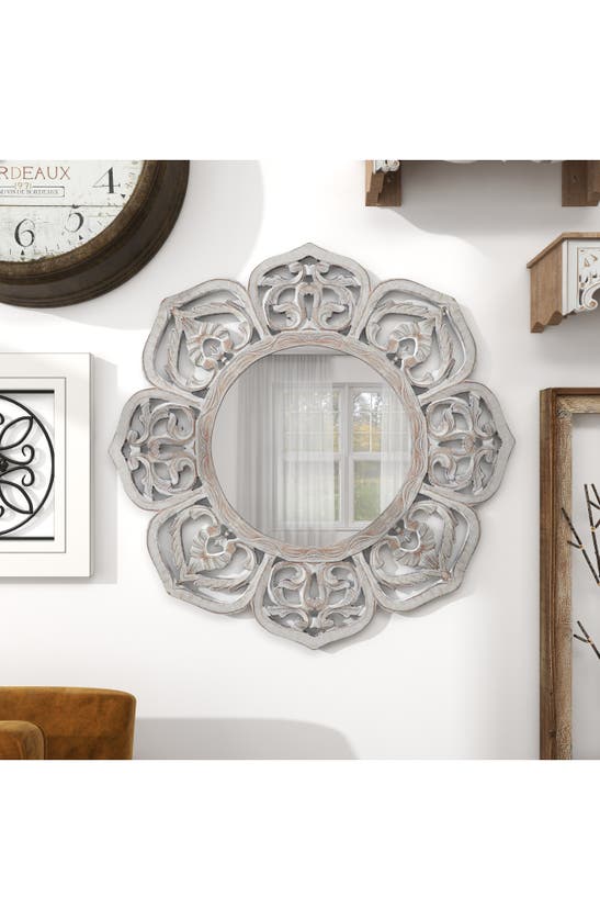 Shop Sonoma Sage Home Ornate Wall Mirror In White