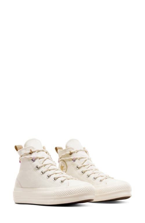 Chuck Taylor All Star Lift High Top Sneaker in Egret/Utility Sunflower