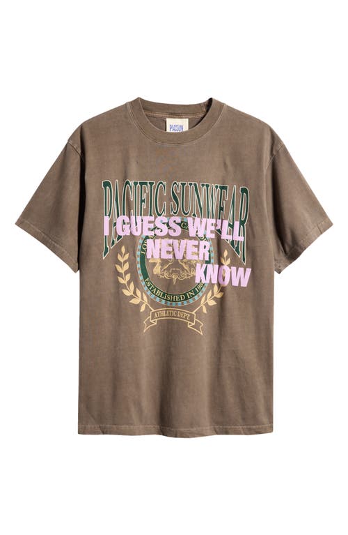 Shop Pacsun Dropout Graphic T-shirt In Brown