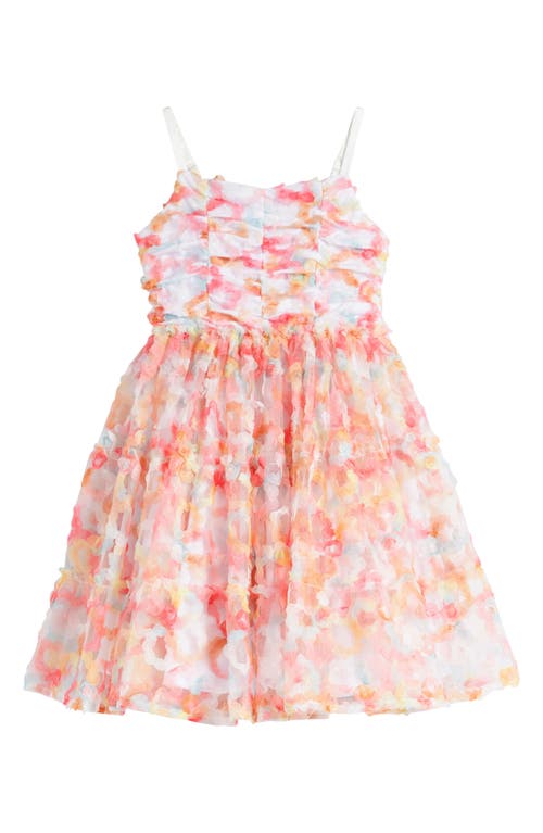 Ava & Yelly Kids' Floral Party Dress Pink Multi at Nordstrom,