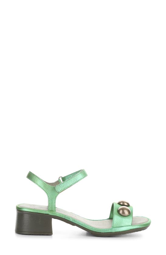 Fly London Exie Ankle Strap Sandal In Green Idra