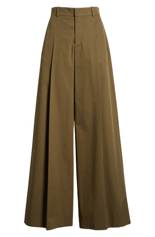 Shop Frame Pleated Wide Leg Pants In Surplus