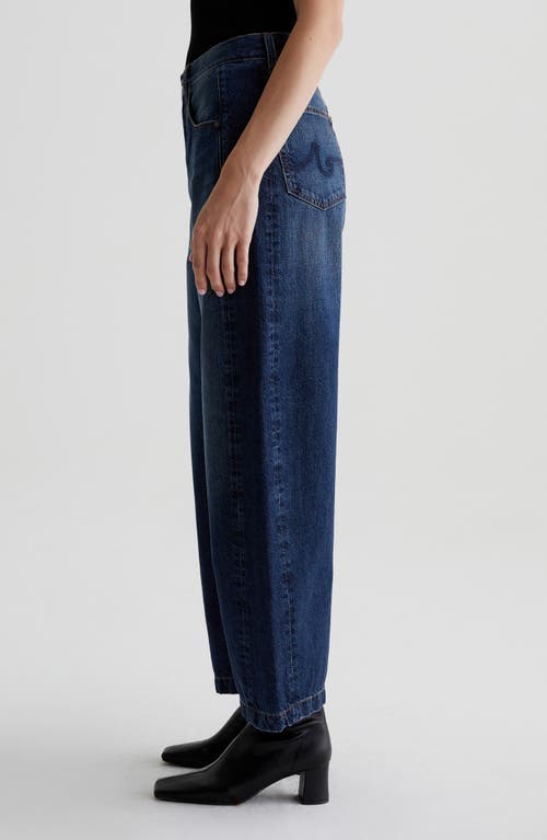 Shop Ag Hattie High Waist Ankle Wide Barrel Leg Jeans In Belem