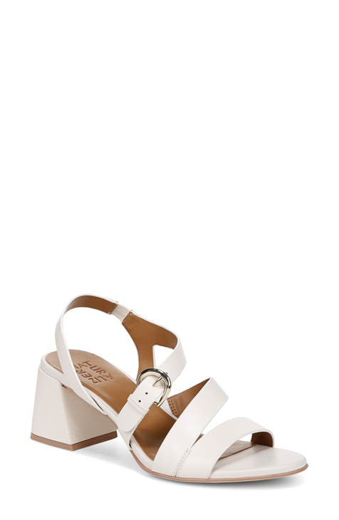 White discount strap sandals