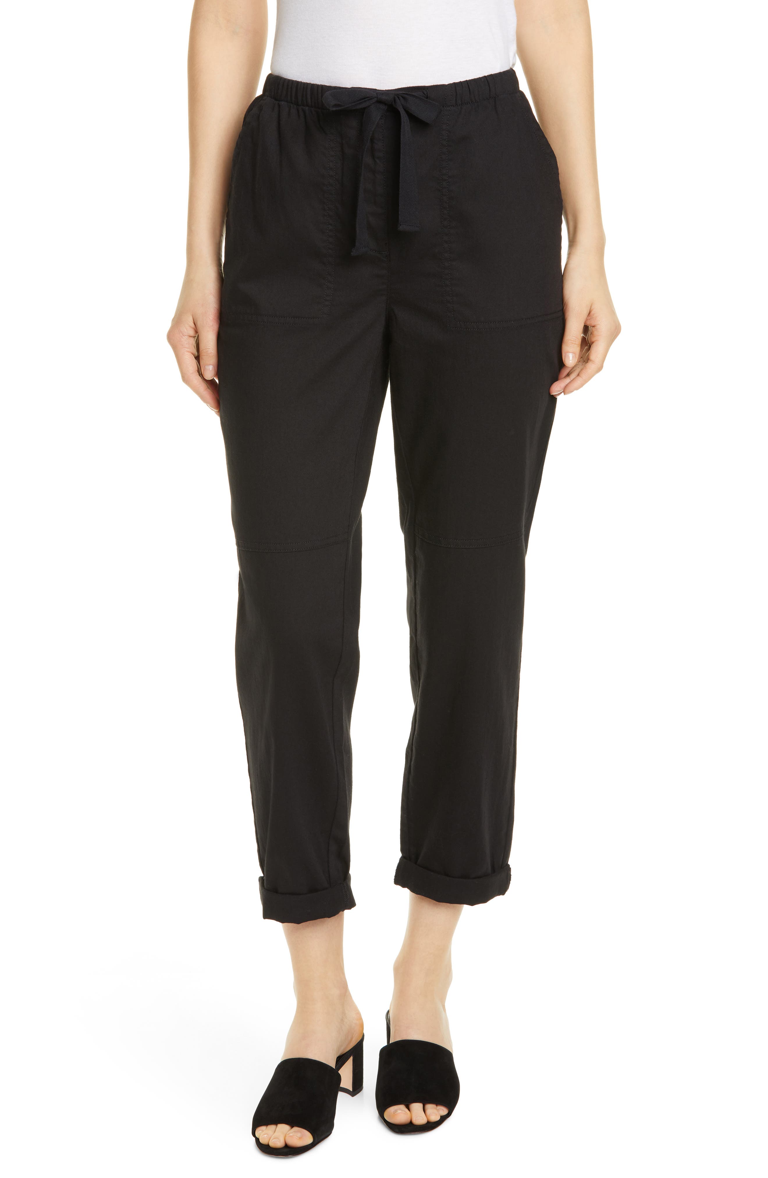 Eileen Fisher Organic Cotton Ankle Pants Nordstrom