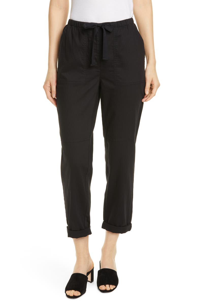 Eileen Fisher Organic Cotton Ankle Pants | Nordstrom