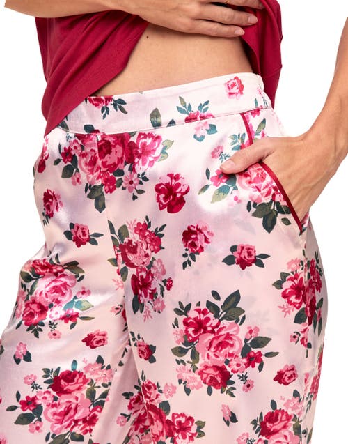 Shop Adore Me Alania Tank & Pants Pajama Set In Floral Pink