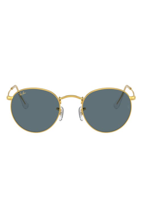 Ray Ban Ray-ban Legend Collection 47mm Round Sunglasses In Legend Gold/blue