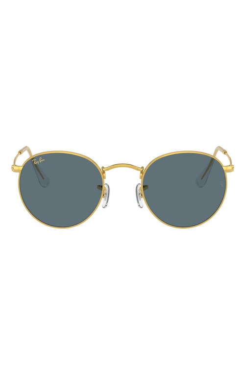 Ray-Ban Legend Collection 47mm Round Sunglasses in Legend Gold/Blue at Nordstrom