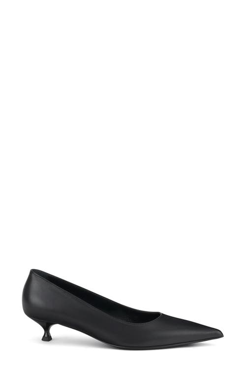 Shop Agl Attilio Giusti Leombruni Agl Lenor Pointed Toe Kitten Heel Pump In Nero-nero