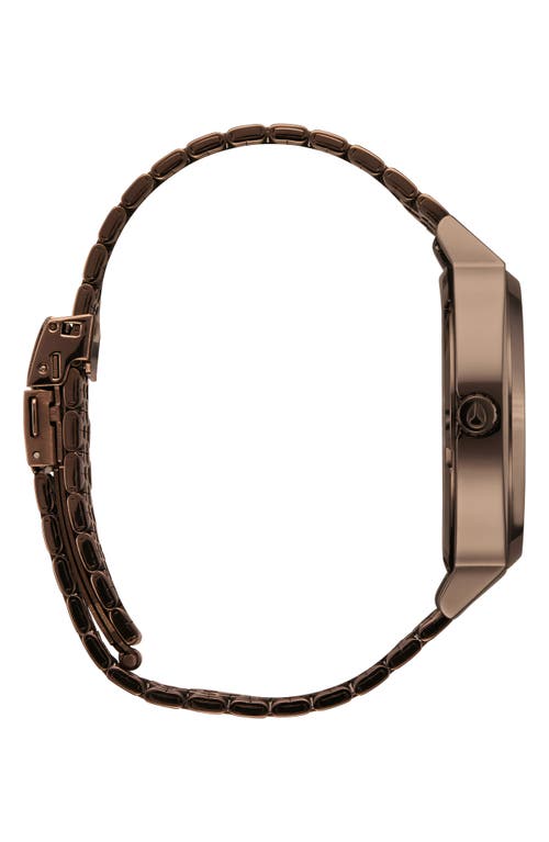 Shop Nixon Time Teller Solar Bracelet Watch, 40mm In Chocolate/cappuccino