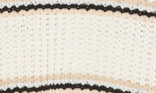 Freshman Kids' Stripe Crew Sweater In Egret