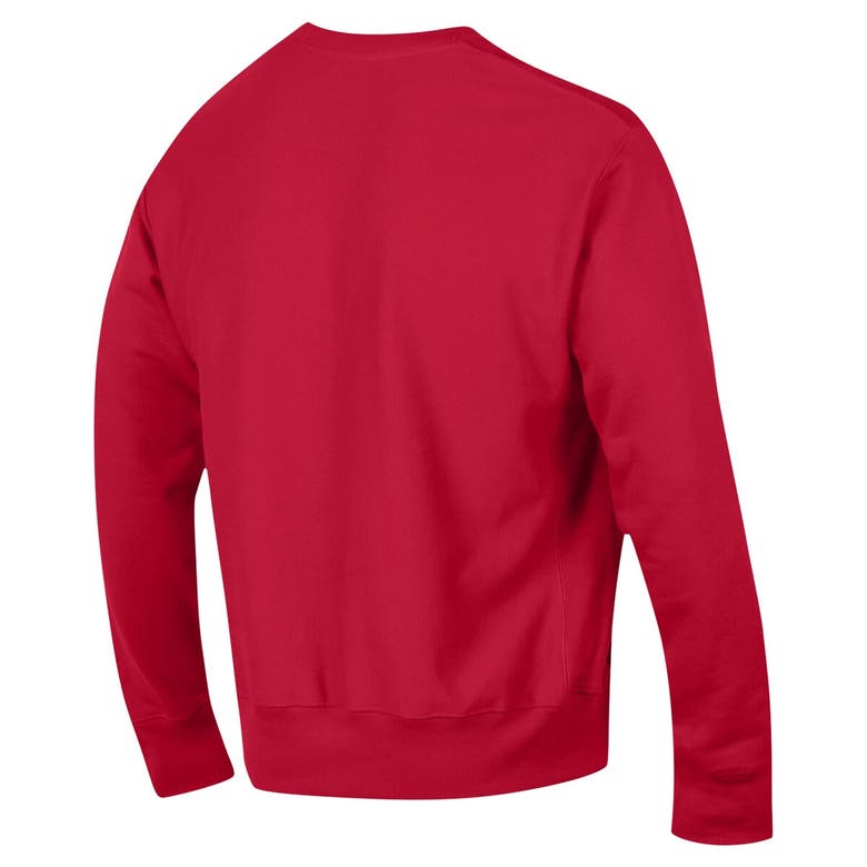 Shop Champion Red Georgia Bulldogs Vault Late Night Reverse Weave Pullover Sweatshirt
