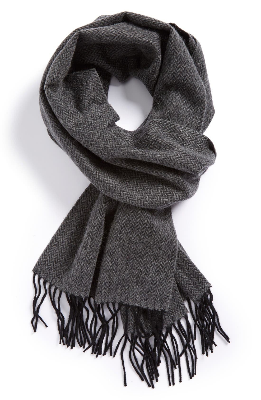 Nordstrom Herringbone Cashmere Scarf Nordstrom