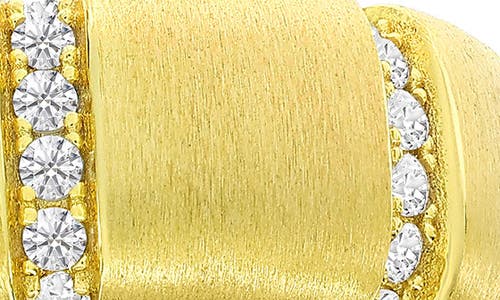 Simona Pavé Cz Band Ring In Gold