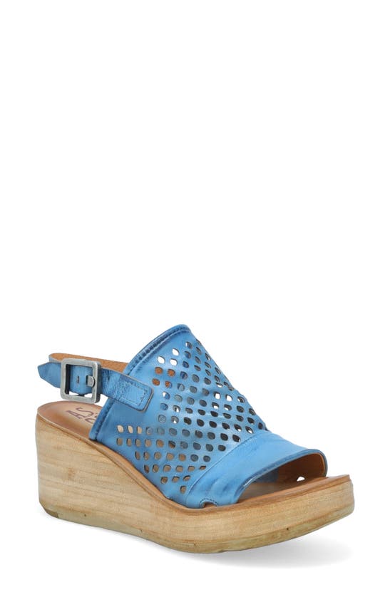 A.s.98 Normie Wedge Slingback Sandal In Sky