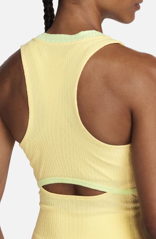 Shop Nike Court Slam Dri-fit Tennis Tank Top In Soft Yellow/ Barely Volt