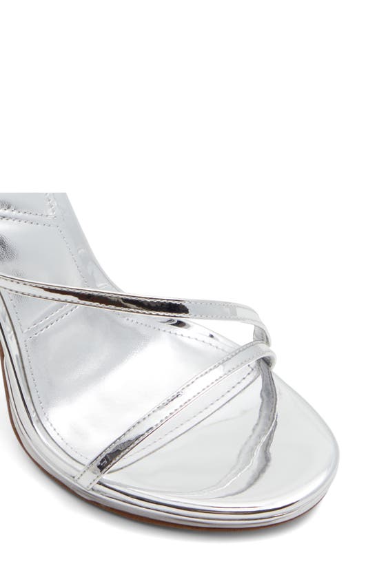 Shop Aldo Kit Ankle Strap Sandal In Silver