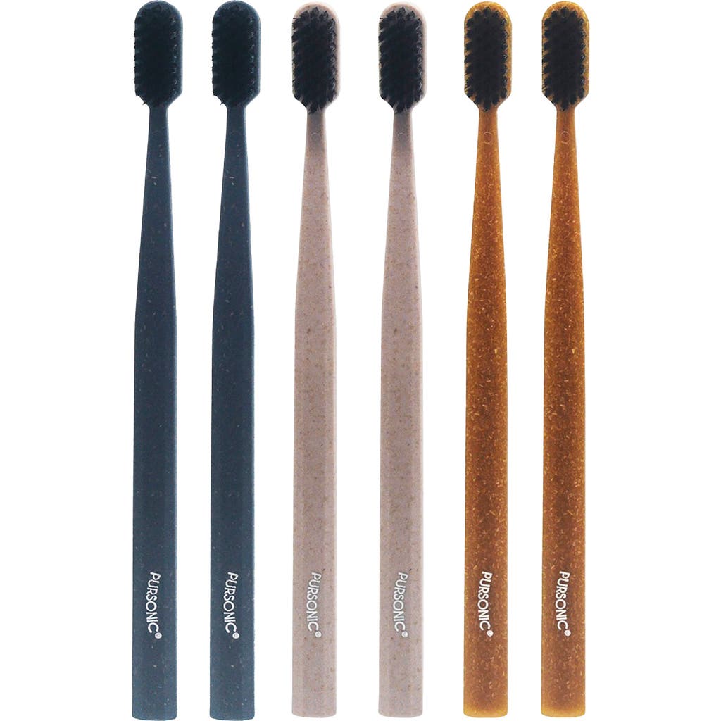 Pursonic Eco Friendly Wide Brush Head Deep Clean Toothbrush In Multicolor