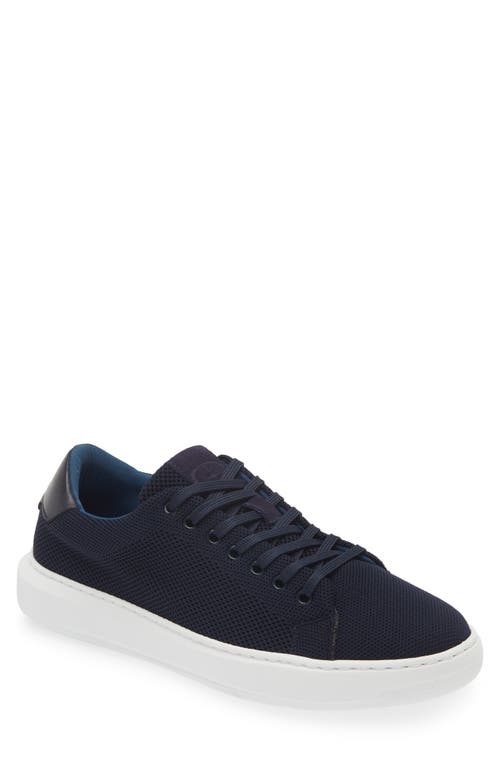 Shop G Brown Puff Knit Low Top Sneaker In Navy/navy