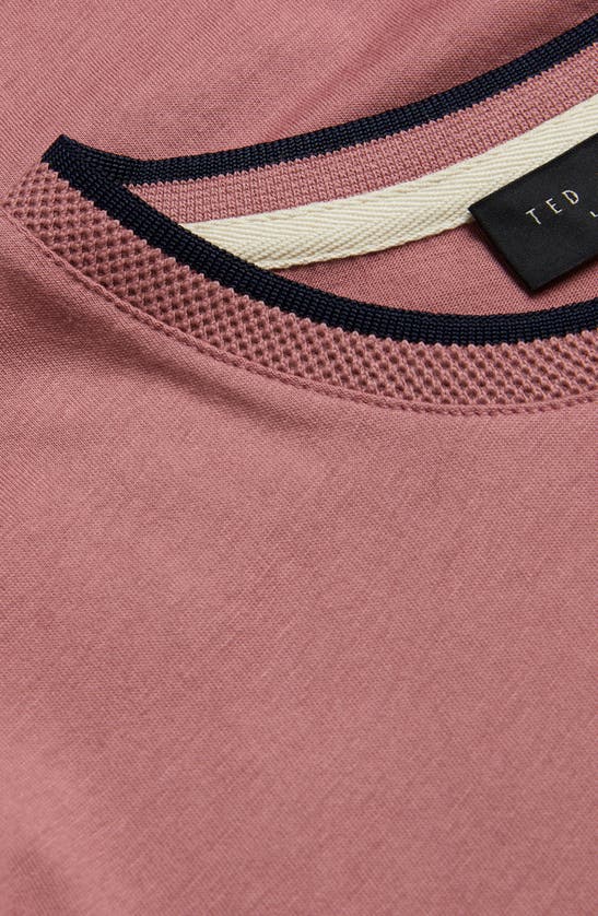 Shop Ted Baker London Solid T-shirt In Medium Pink