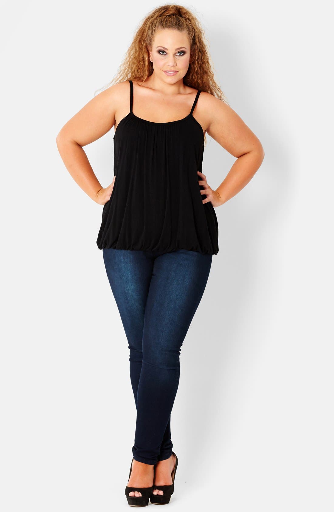City Chic Bubble Hem Camisole (Plus Size) Nordstrom