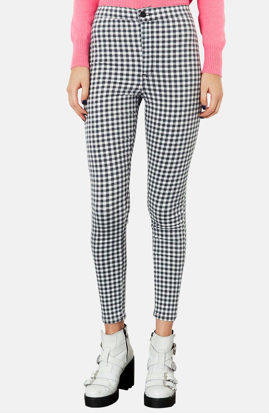 gingham jeans