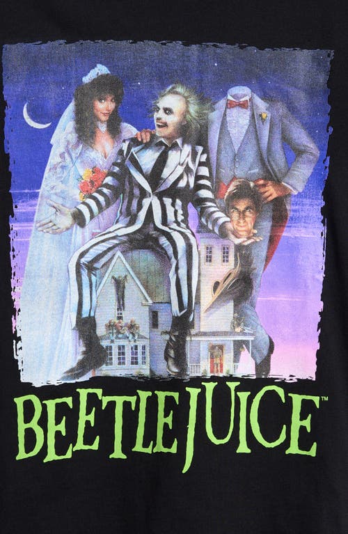 Shop Treasure & Bond Kids' Graphic T-shirt In Black Raven Beetlejuice