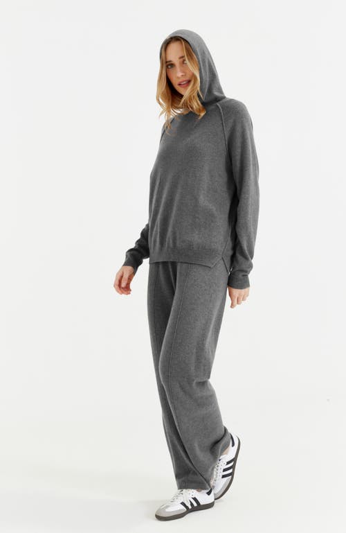 Chinti & Parker Wool Cashmere Luxe Lounge Boxy Hoodie For Women In Grey