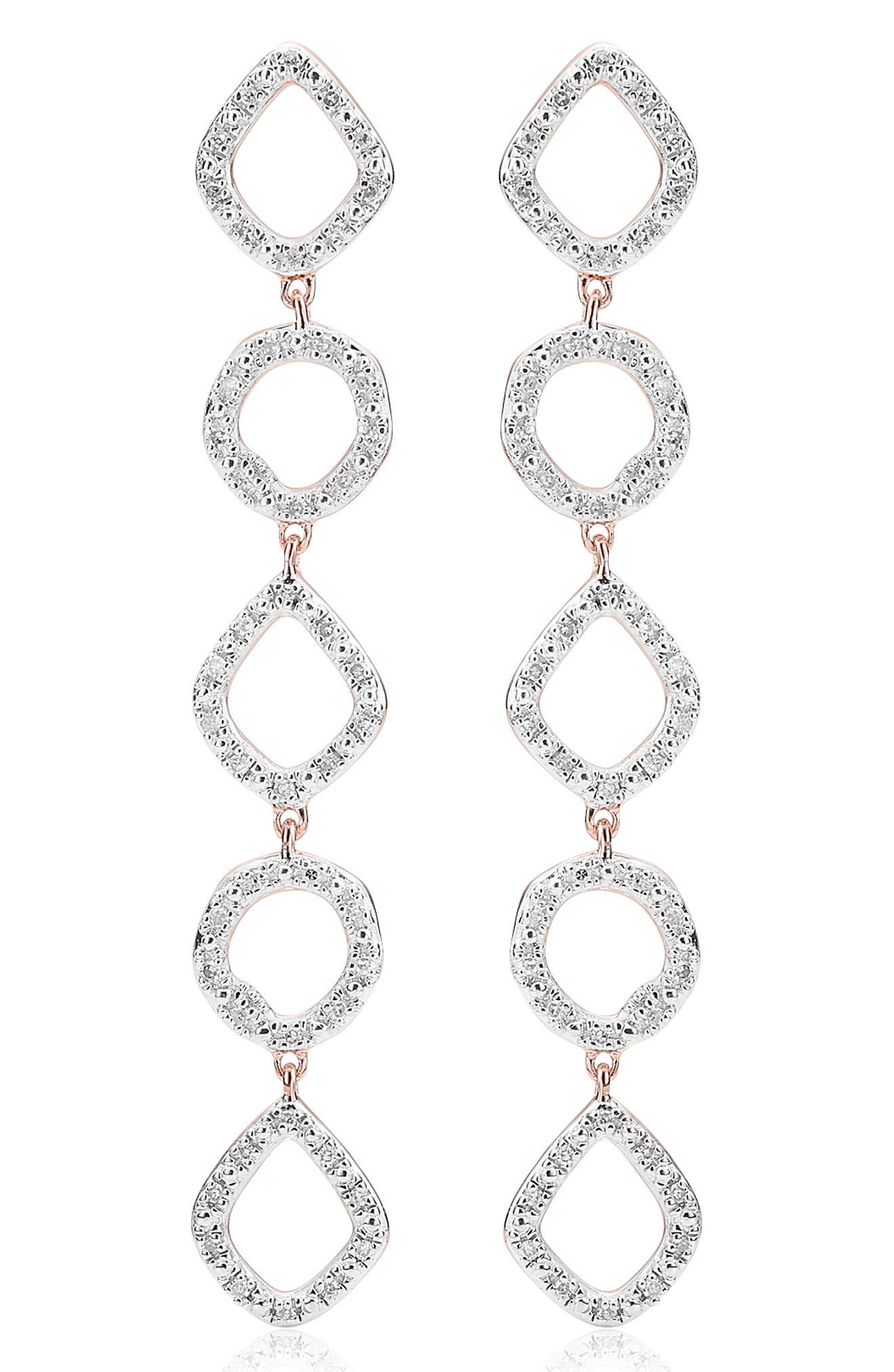 Monica Vinader Riva Mini Cluster Diamond Cocktail Earrings Nordstrom