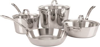 Viking Contemporary 3-Ply Stainless Steel 3.6 Quart Saute Pan with Lid