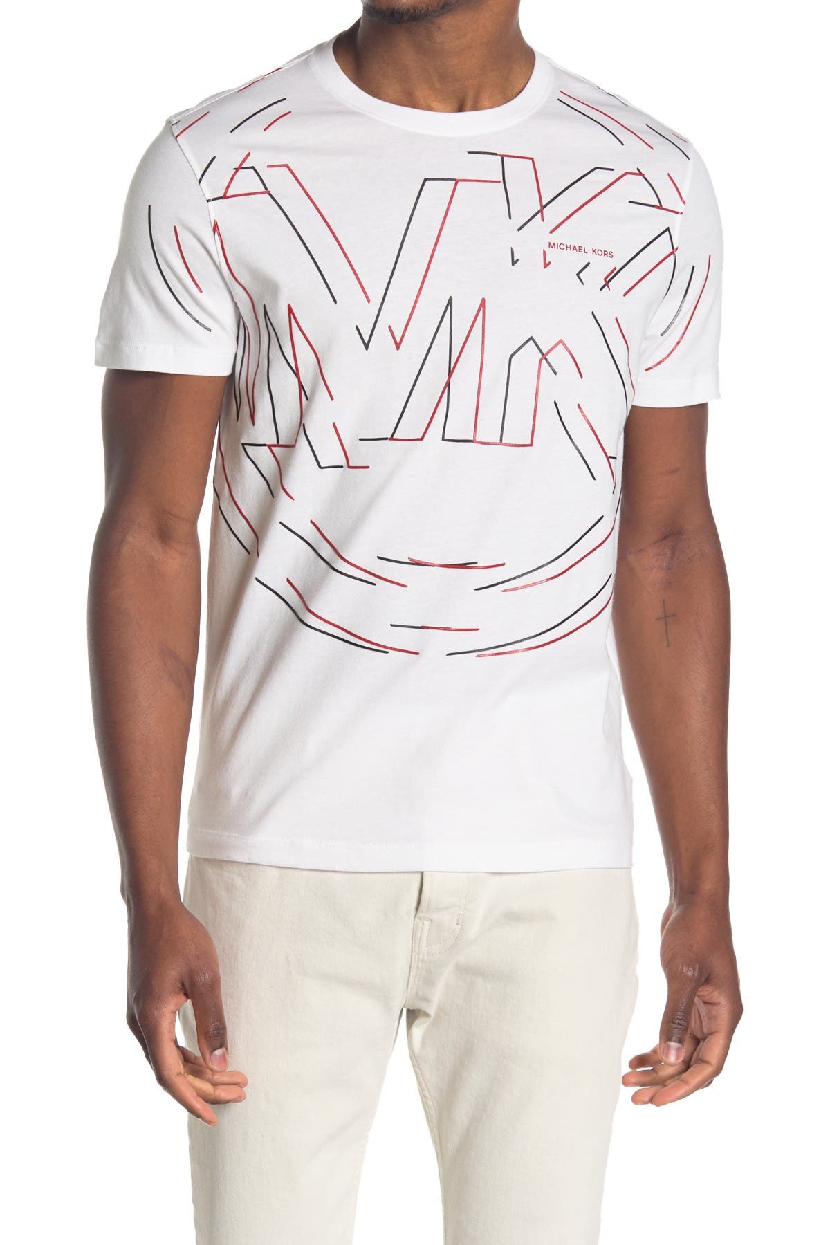 michael kors white tee shirts