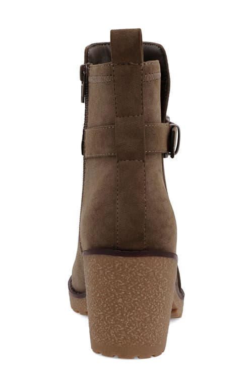 Shop Mia Holt Platform Bootie In Khaki